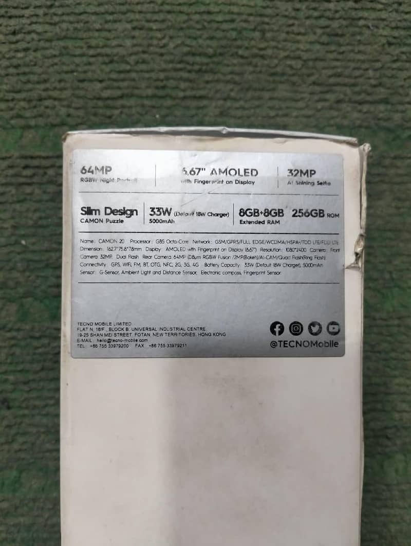 tecno camon 20 8