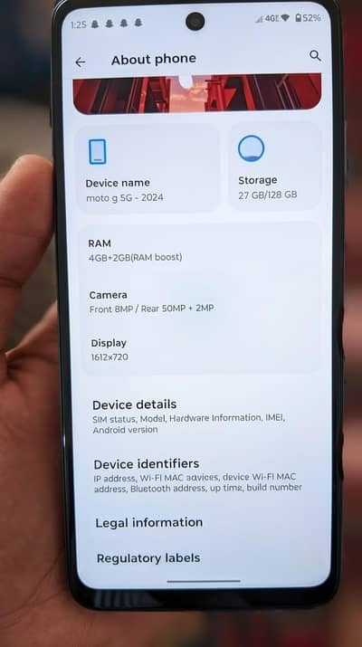 Moto G 5G (2024) | 6GB RAM | 128GB Storage | Mint Condition
