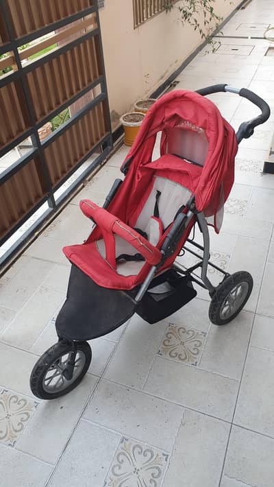 3 Wheel Baby Stroller / Jogger Pram  Used Good Condition