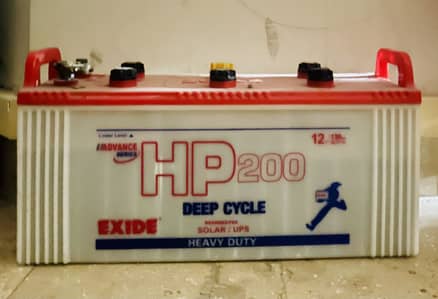 Exide HP 200. Deep cycle. 130 AMP.