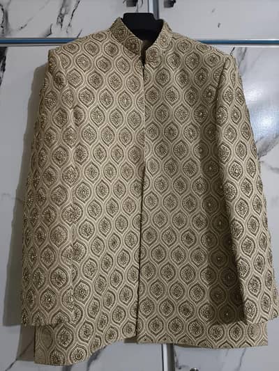 prince Coat with cora dabka and stone work