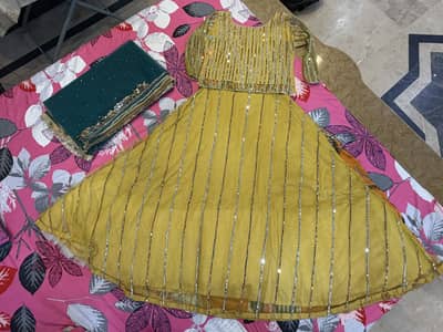 Mehndi Bridal lehnga