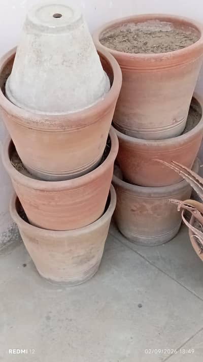 6 pots