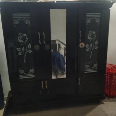 large fancy iron safe with three compartments for sale