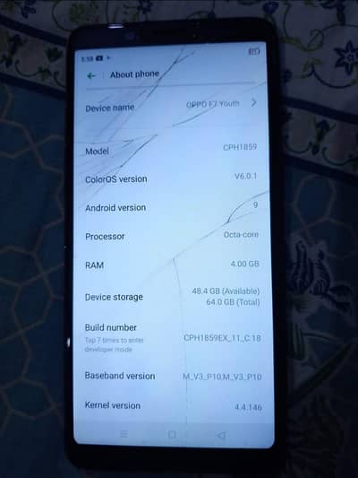 OPPO F7 Youth 4gb 64gb only set original mobile ha kit nai ha