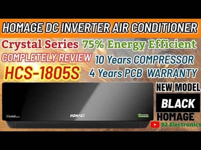 Homeage crystel 1.5 Ton T3 75% energy saver inverter