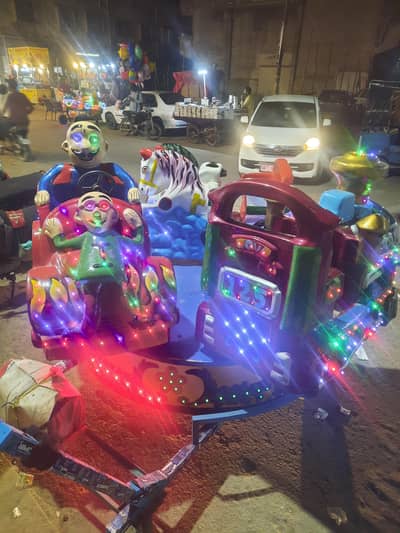 kids trolley jhola battery operated