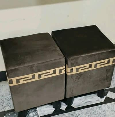 Luxury Velvet Stools & Ottoman - Order Par Tayyar | Discounted Price