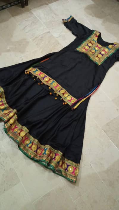 beautiful traditional Sindhi embroidered ensemble lehenga
