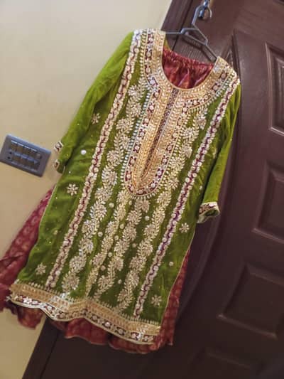 beautiful mehendi dress ,
