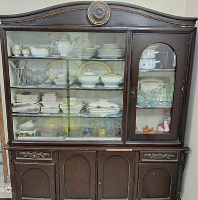 wooden showcase