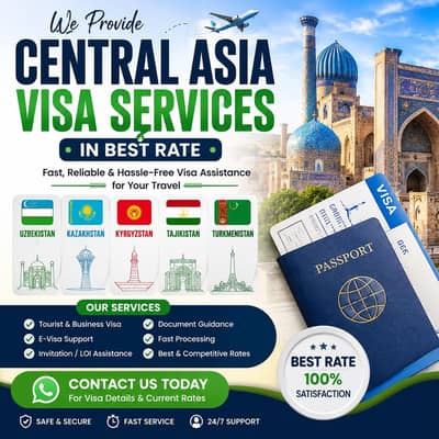 central asia visit visa service cheap prise
