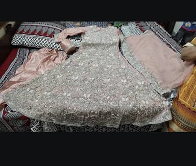 pink maxi ,Walima maxi