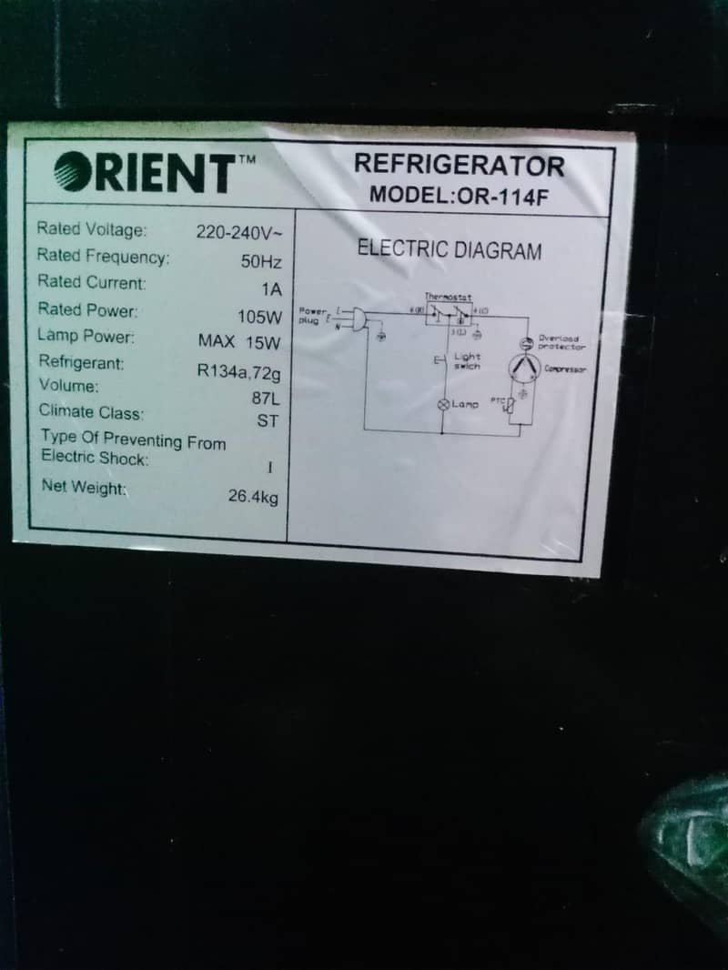 orient mini refrigerator 1