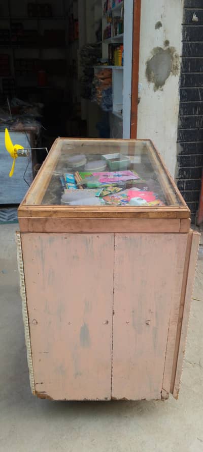 Used Wooden Cart with Wheels - Perfect for Small Business