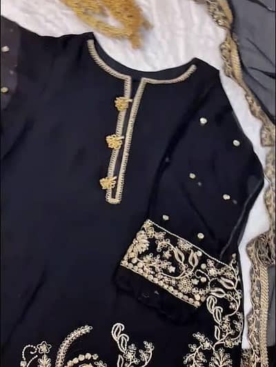 chiffon 3 piece farshi shalwar article