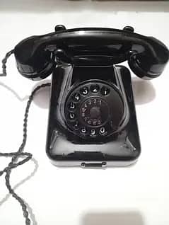 antique classic vintage rotary telephone set