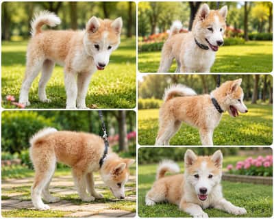 Siberian Husky  puppy 2 months tripple cooted fresh healthy baby