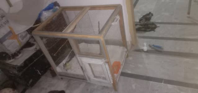 wooden cage