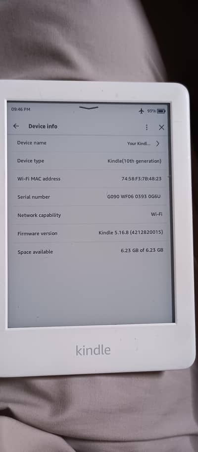 amazon kindle 10th generation 8gb