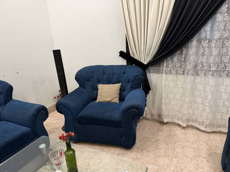 7 seater sofa with table 1