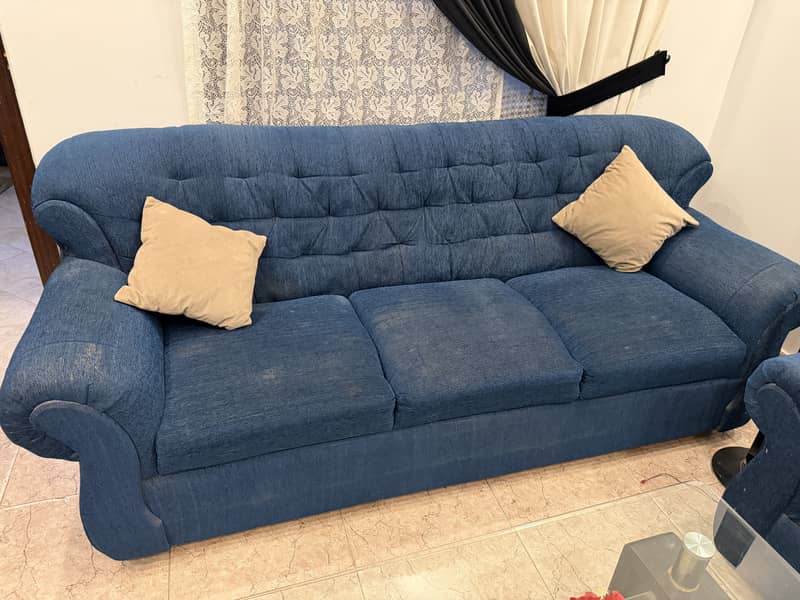 7 seater sofa with table 4