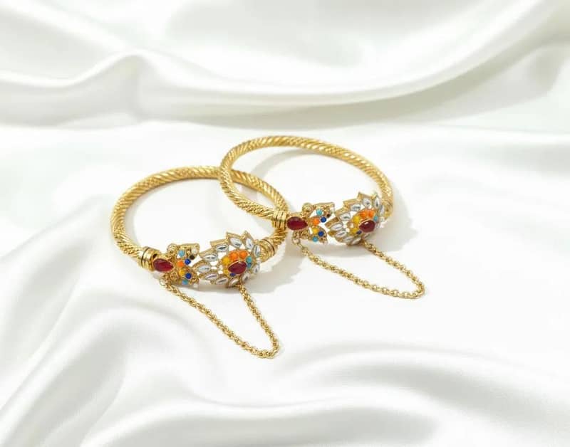 gold toned bangles 1