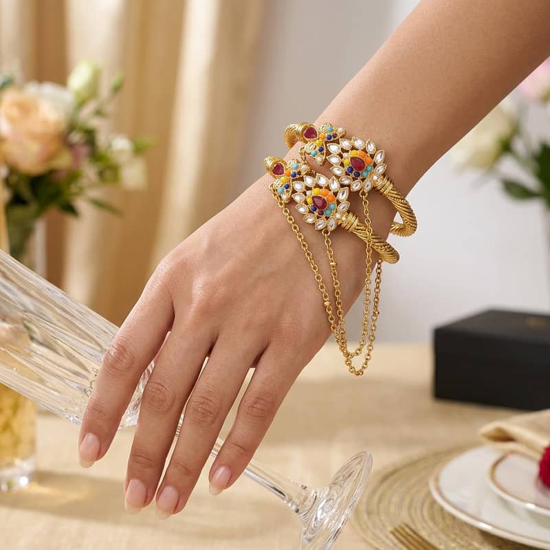 gold toned bangles 2