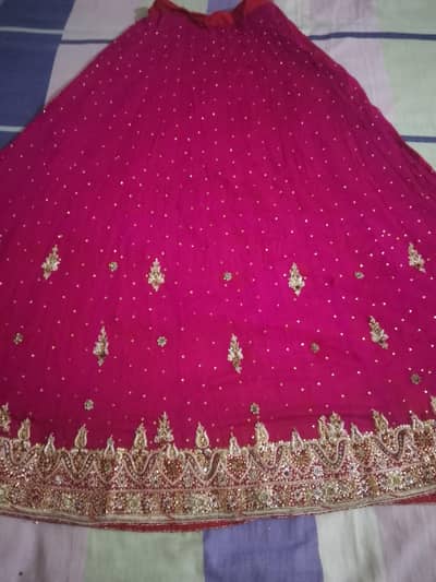 Mohsin Sons Customized Heavy Bridal Lehnga - Used Once`