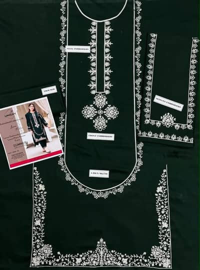 beautiful lawn embroidered 2-piece suit