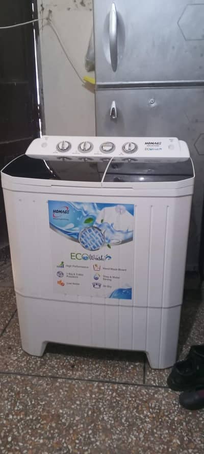 Homage eco wash washing machine for sale best condition