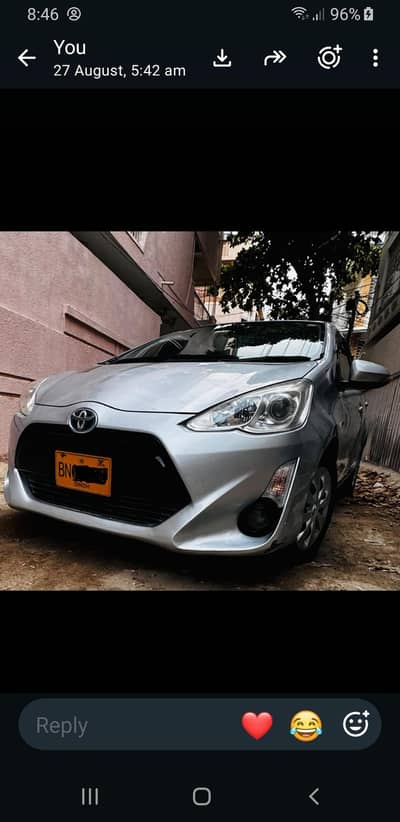 Toyota Aqua 2014 New shape Manufactured 2014 model 2015  03354116394