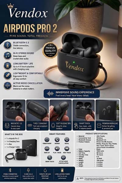Vendox airpods pro 2nd gen