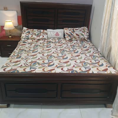 Bed and dressing with side tables 25000