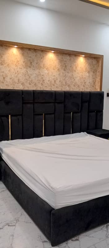 Brand New fully furnished 10 Marla ground portion 2 bedroom attached drawing TV lounge kitchen car parking near commercial market family Park masjid bahria town Rawalpindi rent