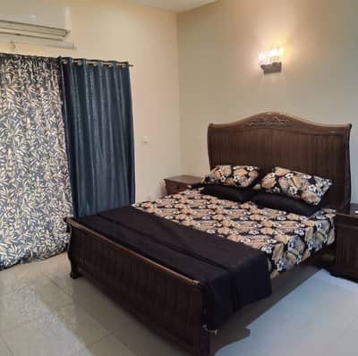 Fully furnished upper portion 3 bedroom attached washroom TV lounge kitchen car parking for rent phase 4 bahria town Rawalpindi