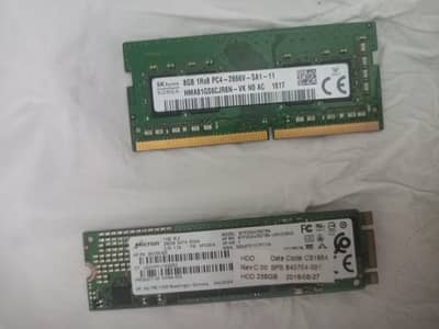 SSD 256    and RAM 8  GB with HP Original charger
