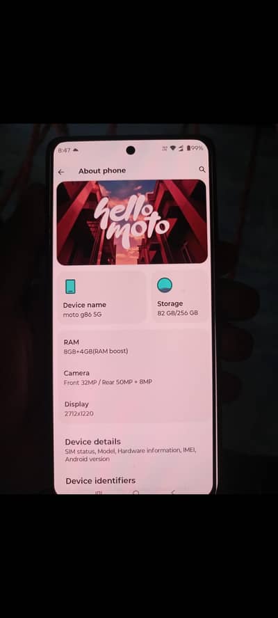 Motorola g86 5g condition 10 by 10 patich approved