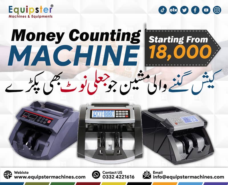 counting machine with fake note detection, value counting, batch,add 19