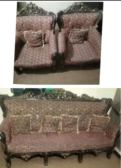 5 Seater Sofa Set - 3+1+1 - Excellent Condition 0-3-3-3-1-3-5-9-1-3-2