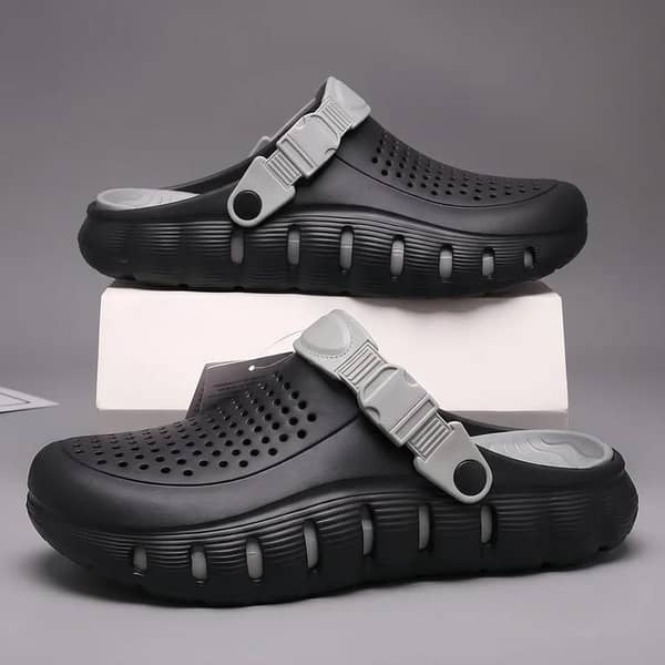 Men's Comfortable Outdoor Clogs - Soft EVA Anti-Slip Beach & Garden Slippers | FS Spot