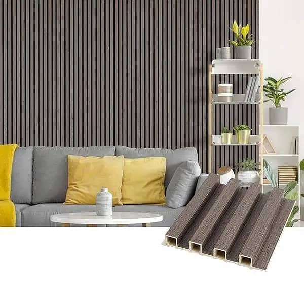PVC wallpanel- Wpc wallpanel-Fluted wall panel-Solid panel-Media wall 4