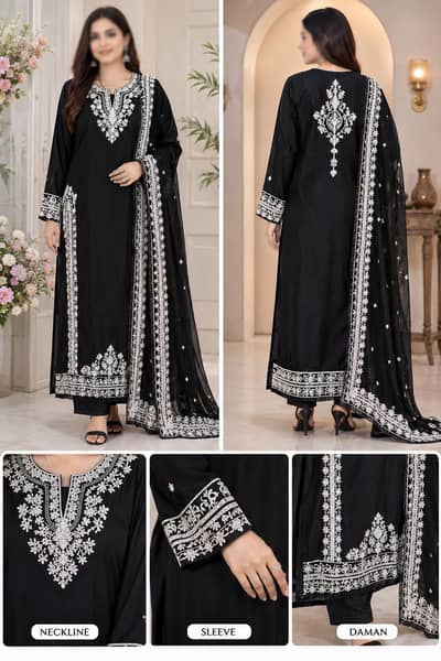 Embroidered Silk dress