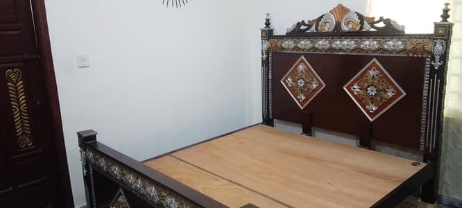 king bed with mattress in good condition