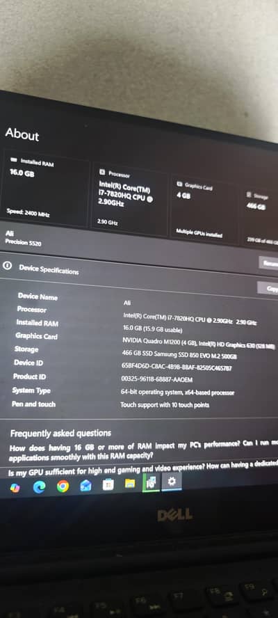 Dell precision 5520