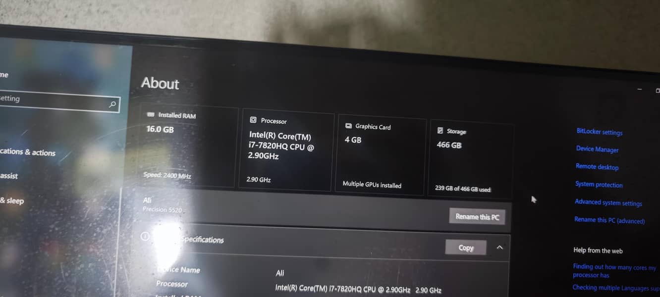 Dell precision 5520 1