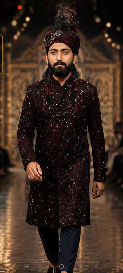 Lehnga maxi and Sherwani house