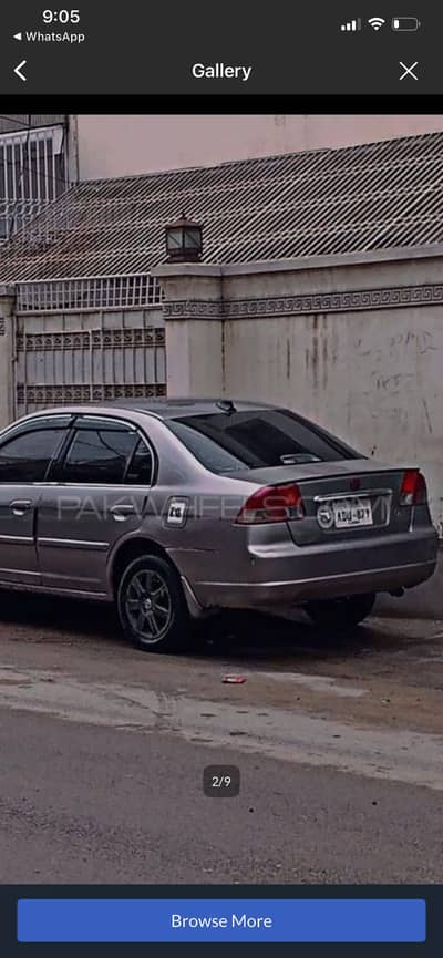 Honda Civic VTi Oriel Prosmatec 2002