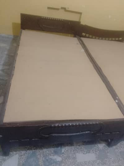 2 single Bed without matress