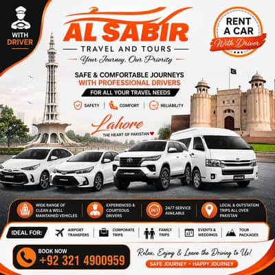 Yaris rent a car, Toyota Hiace Grand Cabin Van Rent in Pakistan
